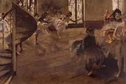 Edgar Degas Balletrepetitie oil painting reproduction